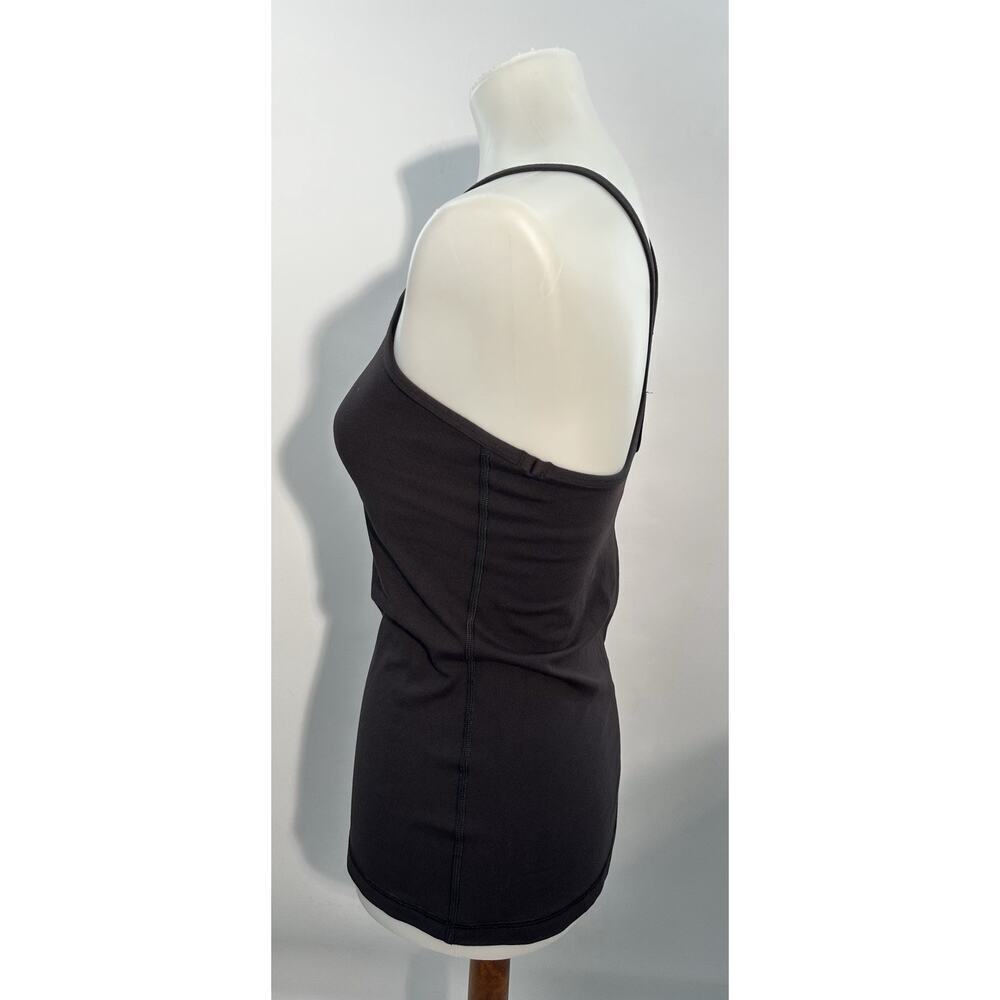 Lululemon Black Racerback Tank Top Built In Bra Athletic Yoga Womens M Size MFit - Picture 5 of 7